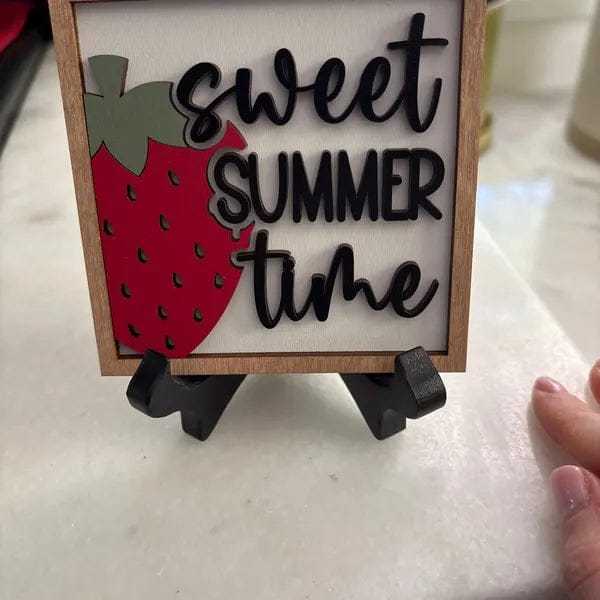 Customer photo review of Strawberry Themed Tiered Tray Decor Bundle