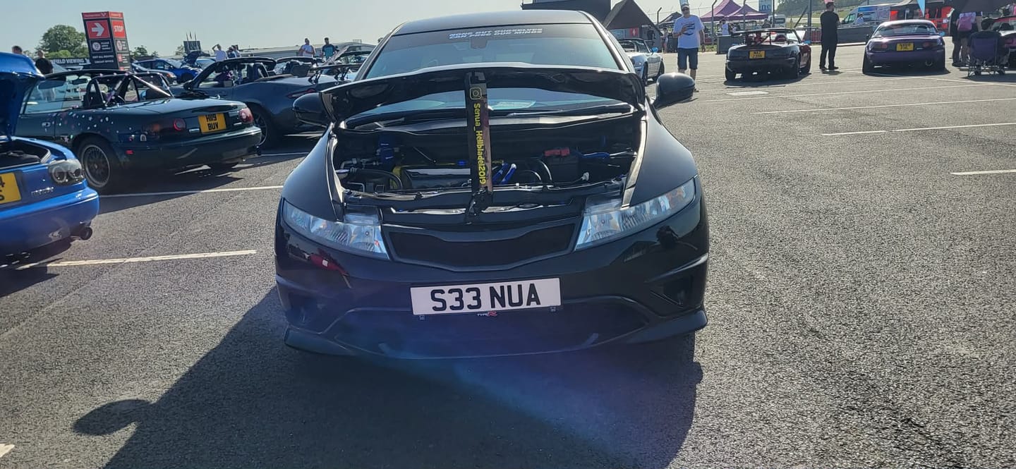 Customer photo review of Custom Universal Bonnet Props (4D Acrylic)