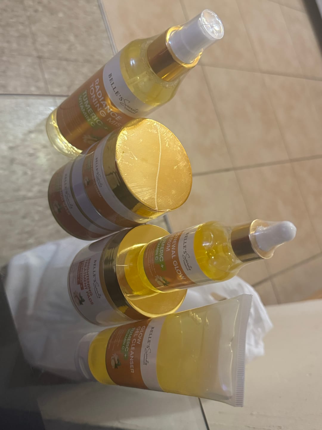 Customer photo review of Turmeric + Vitamin C Radiance Set