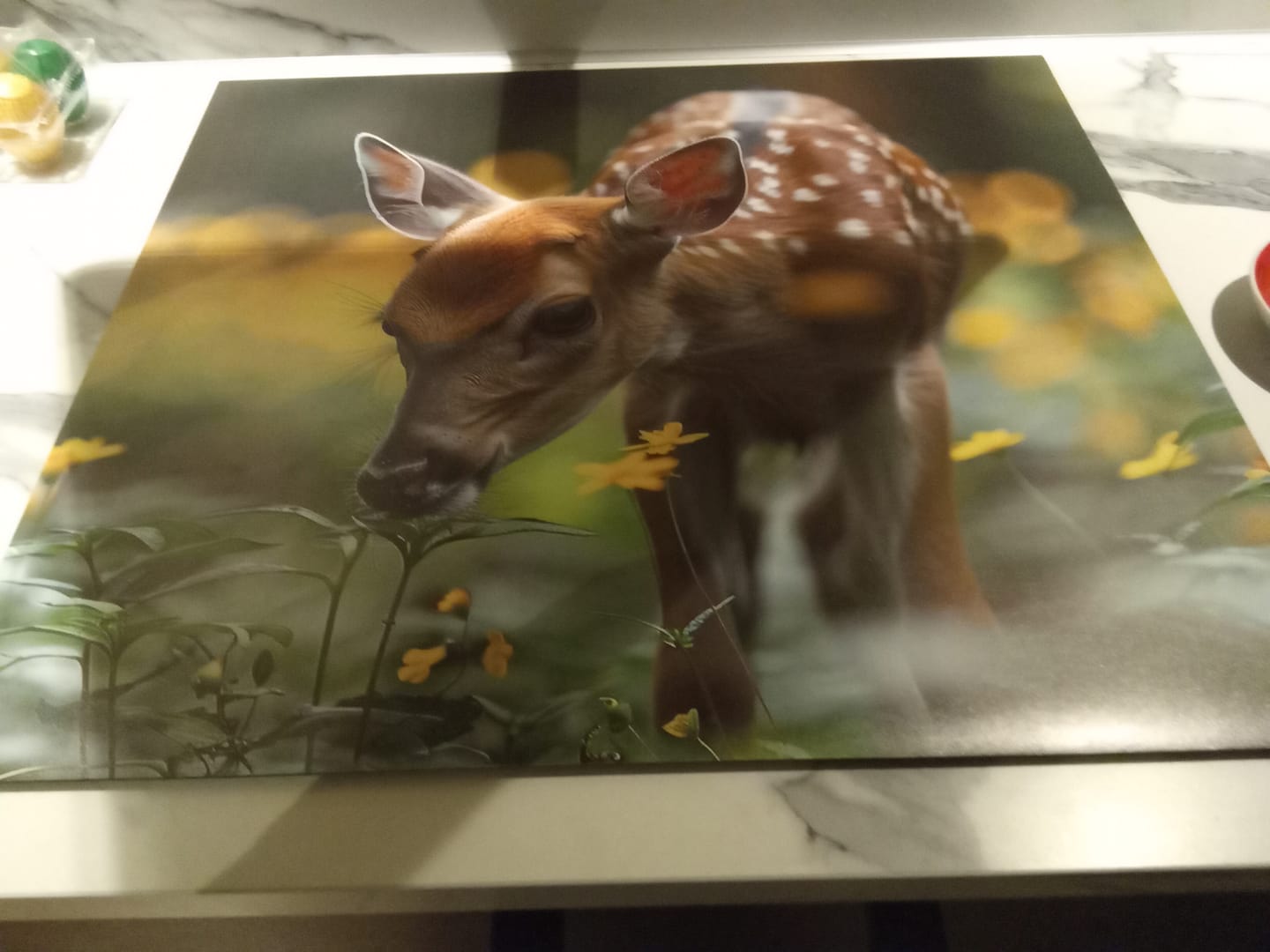 Customer photo review of Inductiebeschermer - Herfst - Lente van het Bos