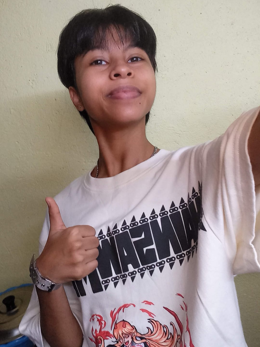 Customer photo review of Chainsawman fan-art - Oversized t-shirt