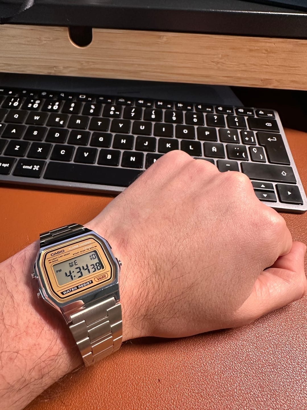 Customer photo review of Reloj Casio Vintage A158WEA-9 Plateado Correa de Acero
