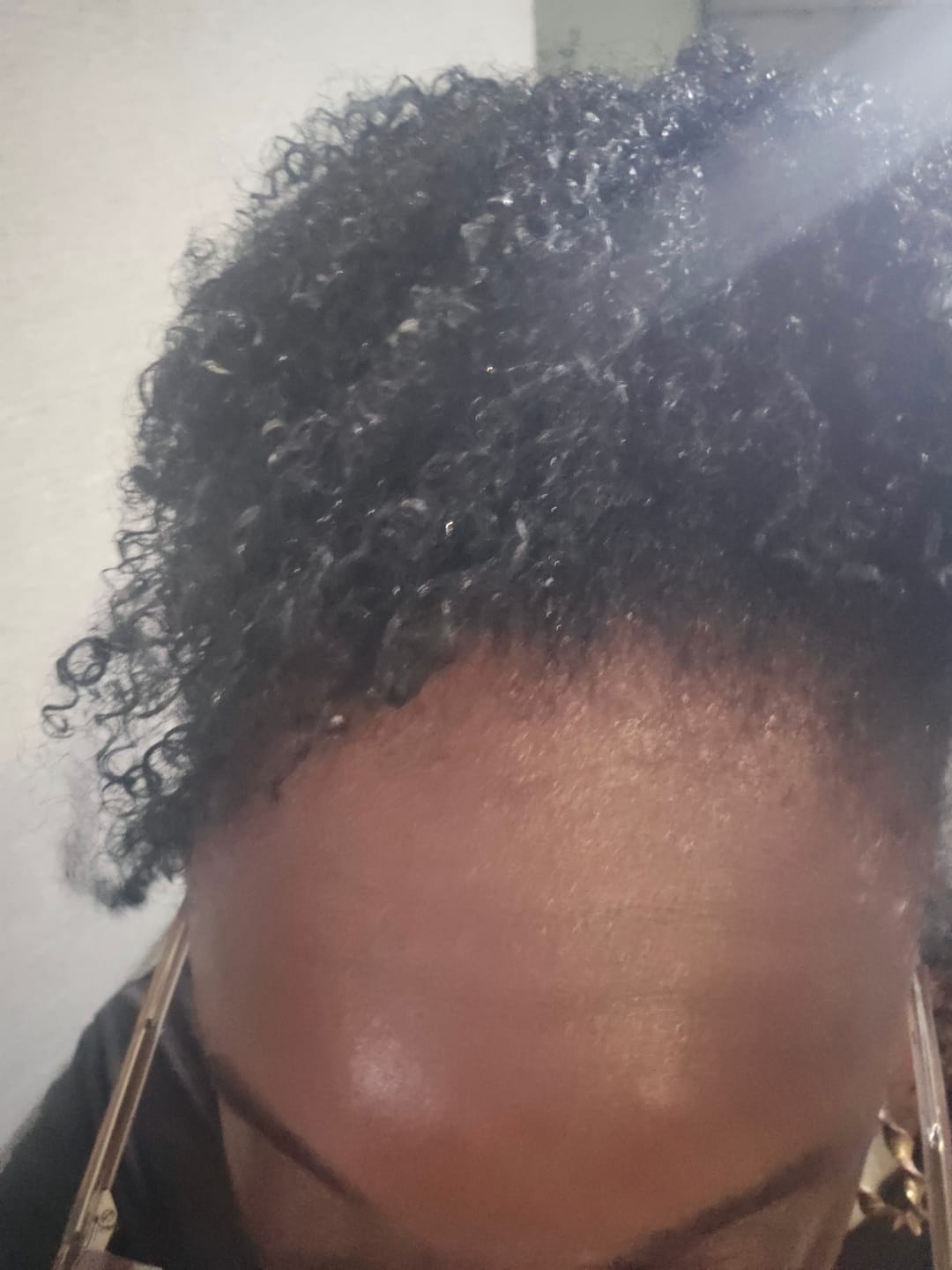 Customer photo review of Aloequench Flaxseed Coiling Jelly