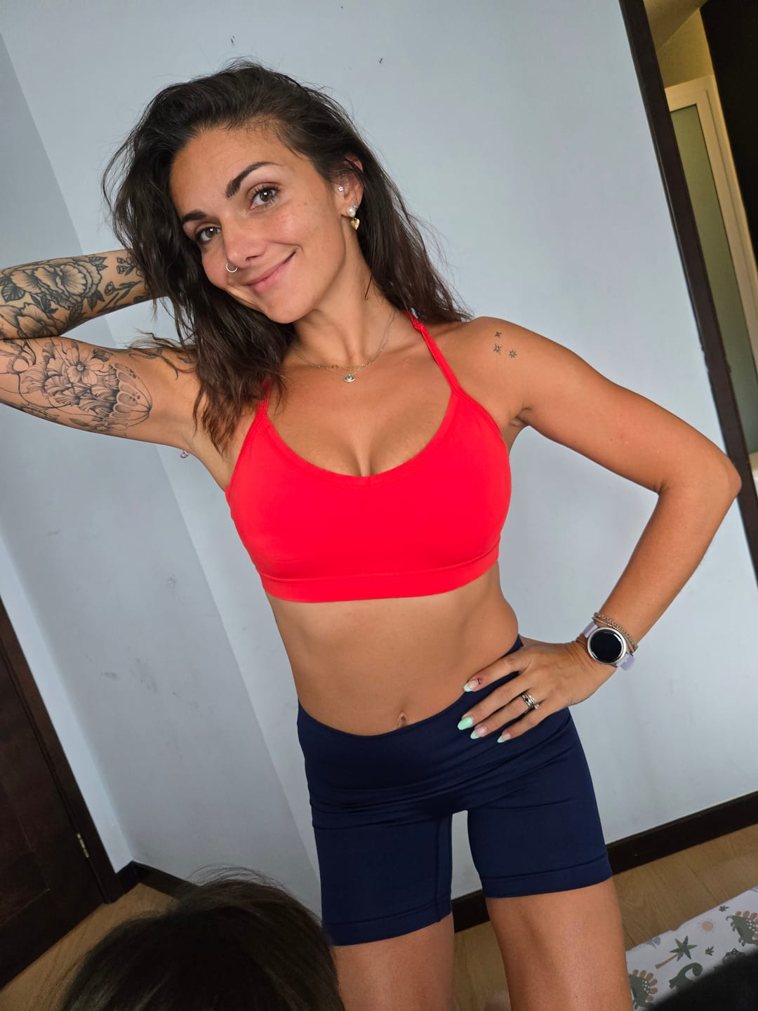 Customer photo review of BOLD Strappy Sports Bra
