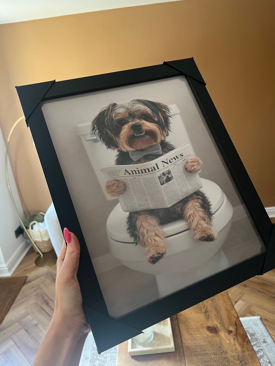 Customer photo review of Bathroom -  Personalised Poster
