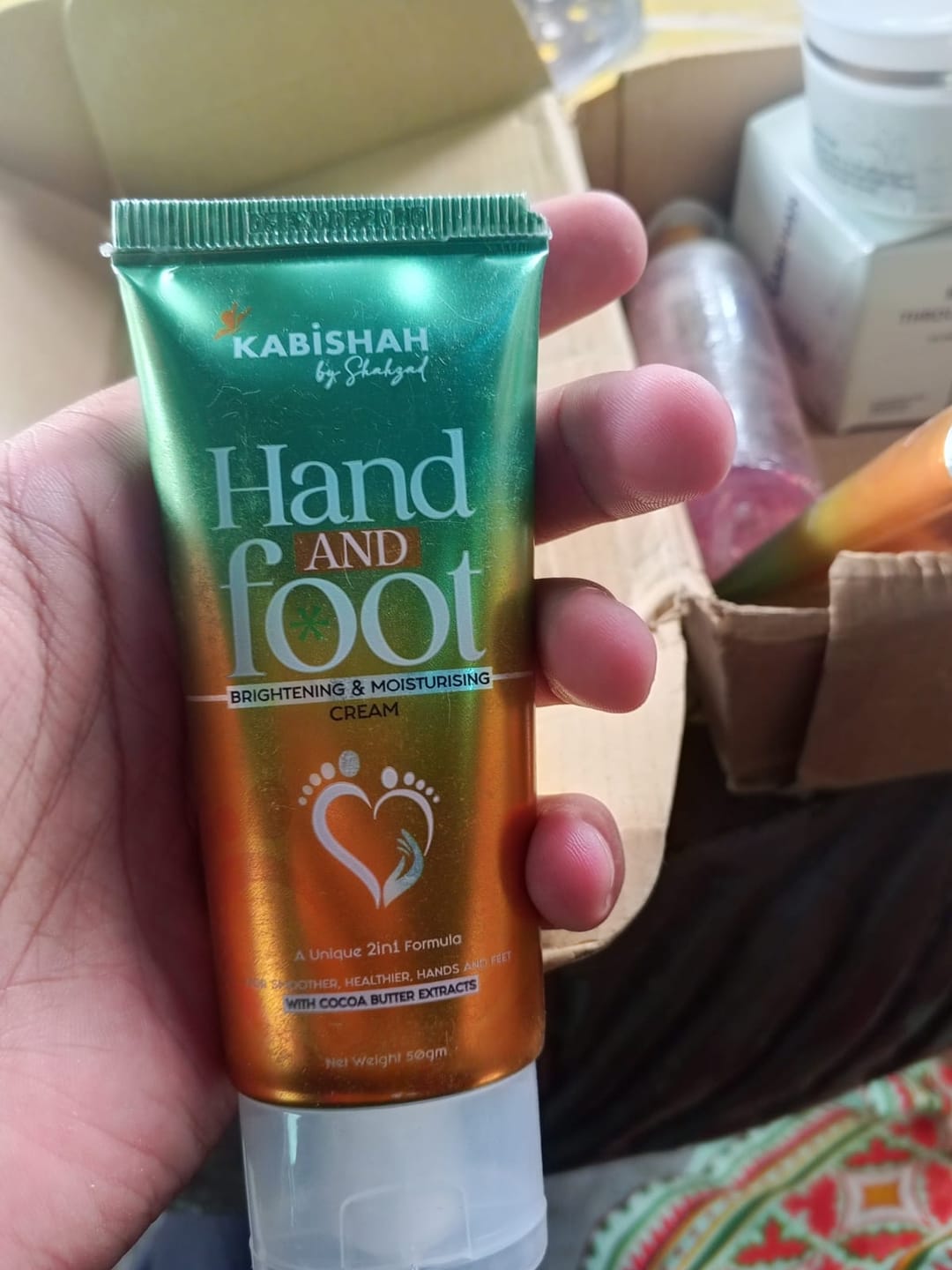 Customer photo review of Full Body Brightening Cream