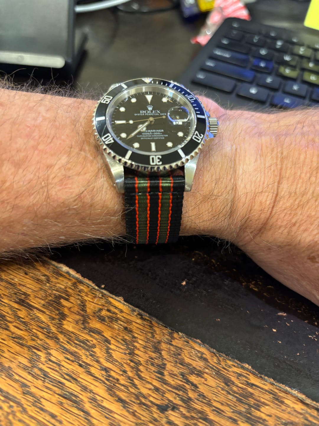 Customer photo review of The O2 Strap - Vintage Bond