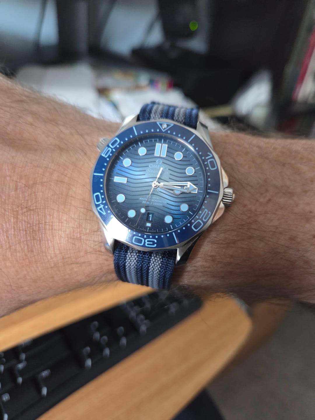 Customer photo review of Ribbed Single-Pass - Blue Bond