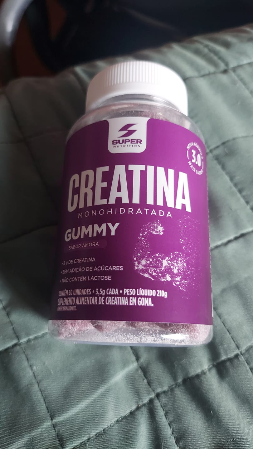 Customer photo review of Gummy Creatina Sabor Amora (60 gomas)