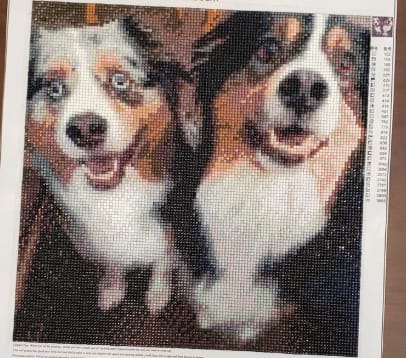 Customer photo review of Custom Diamond Painting Kits