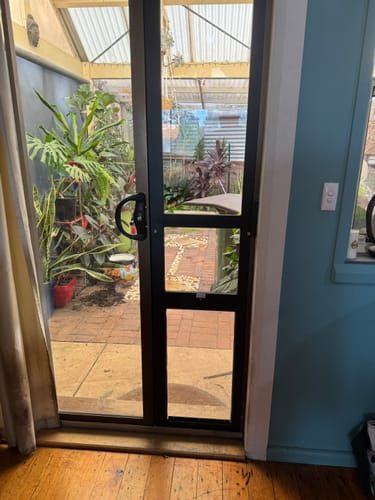 Customer photo review of Patio Pet Door Insert