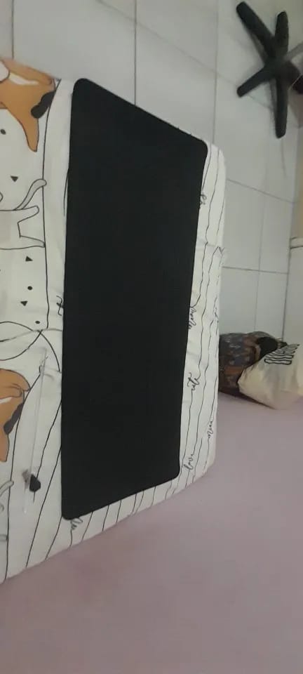 Customer photo review of XXL Black Desk Mat – Extended Non-Slip Mouse Pad for Gaming & Office
