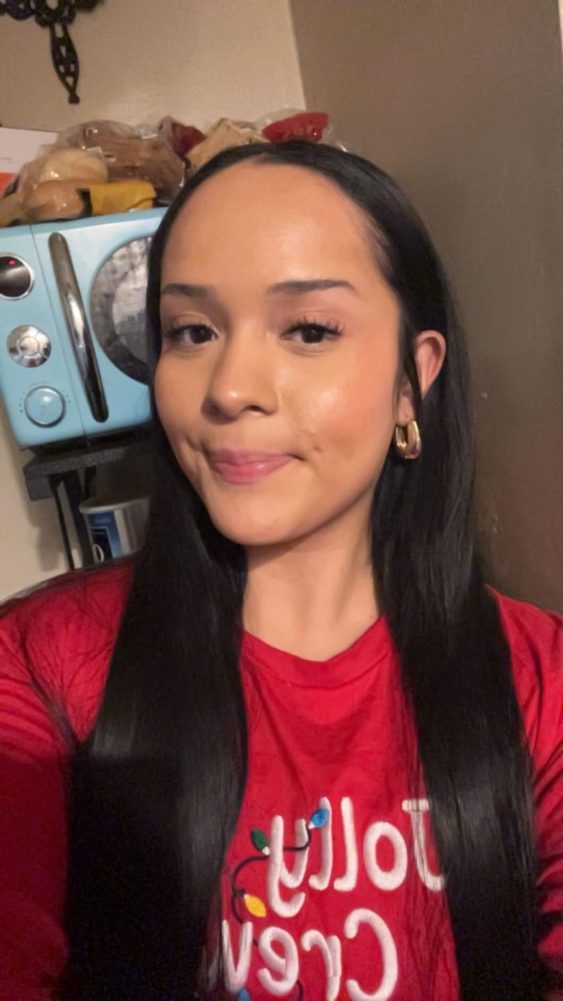 Customer photo review of Virgin Flat Silk Weft Hair Extensions Jet Black #1