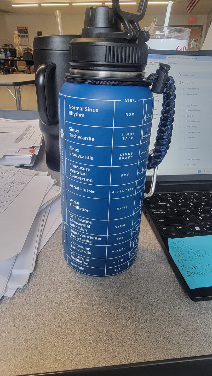 Customer photo review of EKG Water Bottle (32oz)
