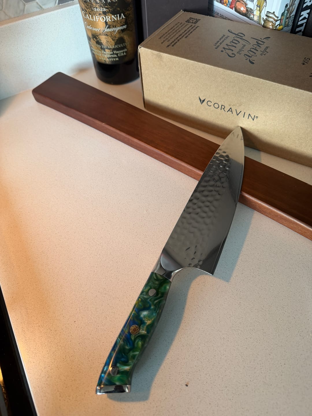 Customer photo review of 8” Damascus Chef Knife