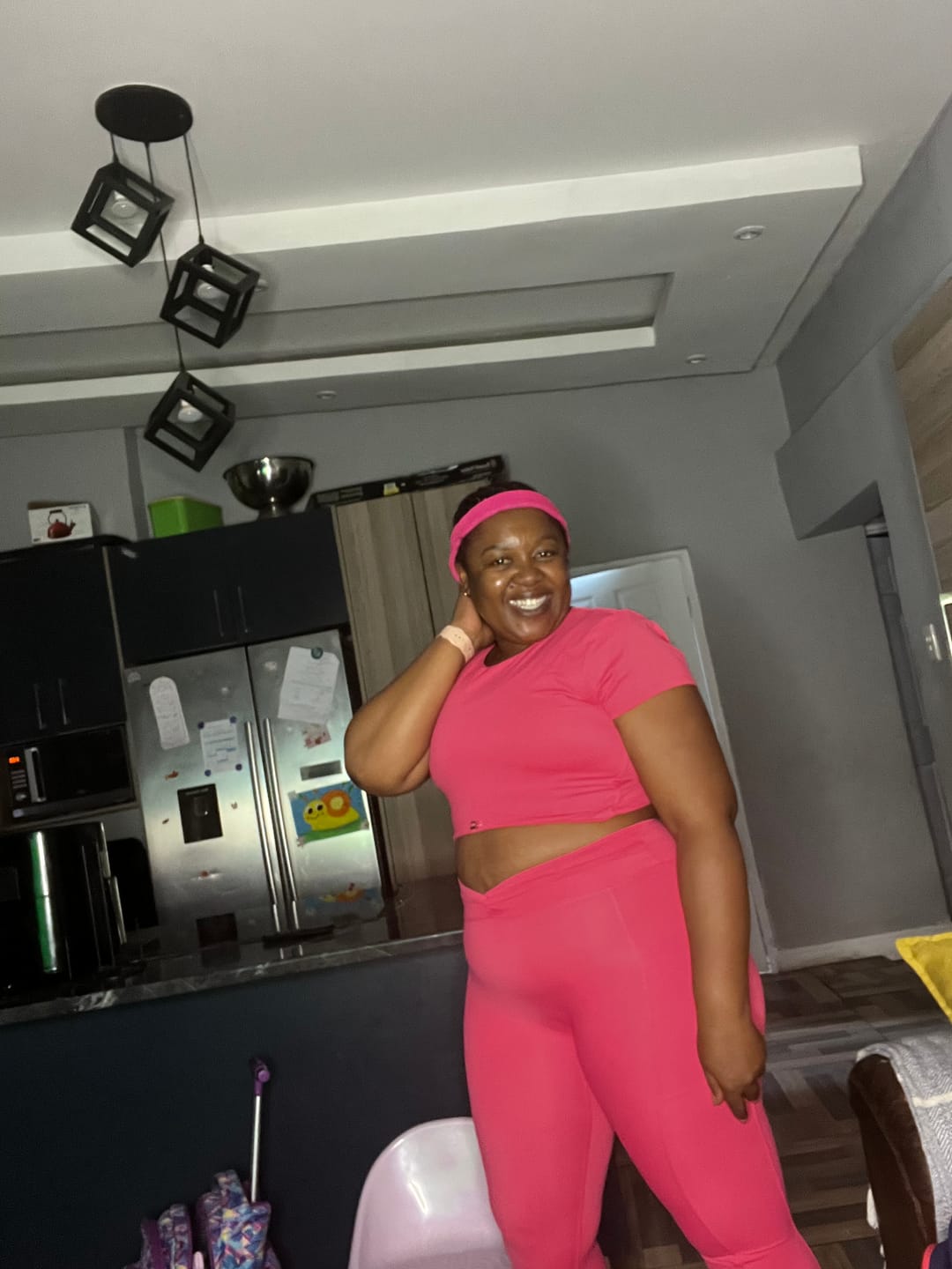 Customer photo review of Active Wear Women's Fitness Set