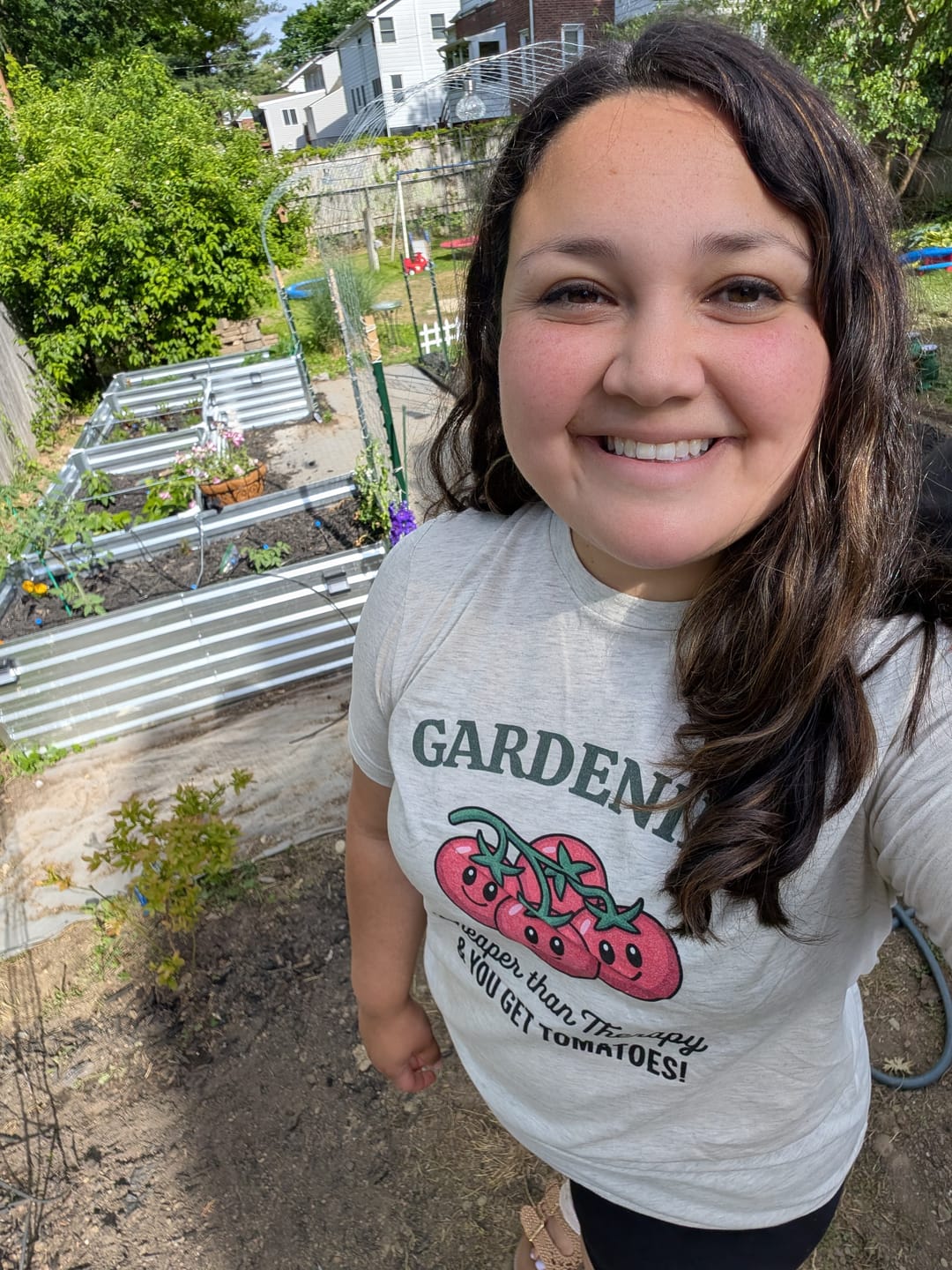 Customer photo review of Gardening Tomatoes T-Shirt