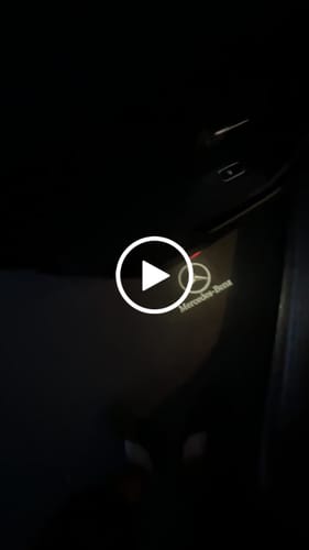 Customer video review of MERCEDES DOOR LIGHTS