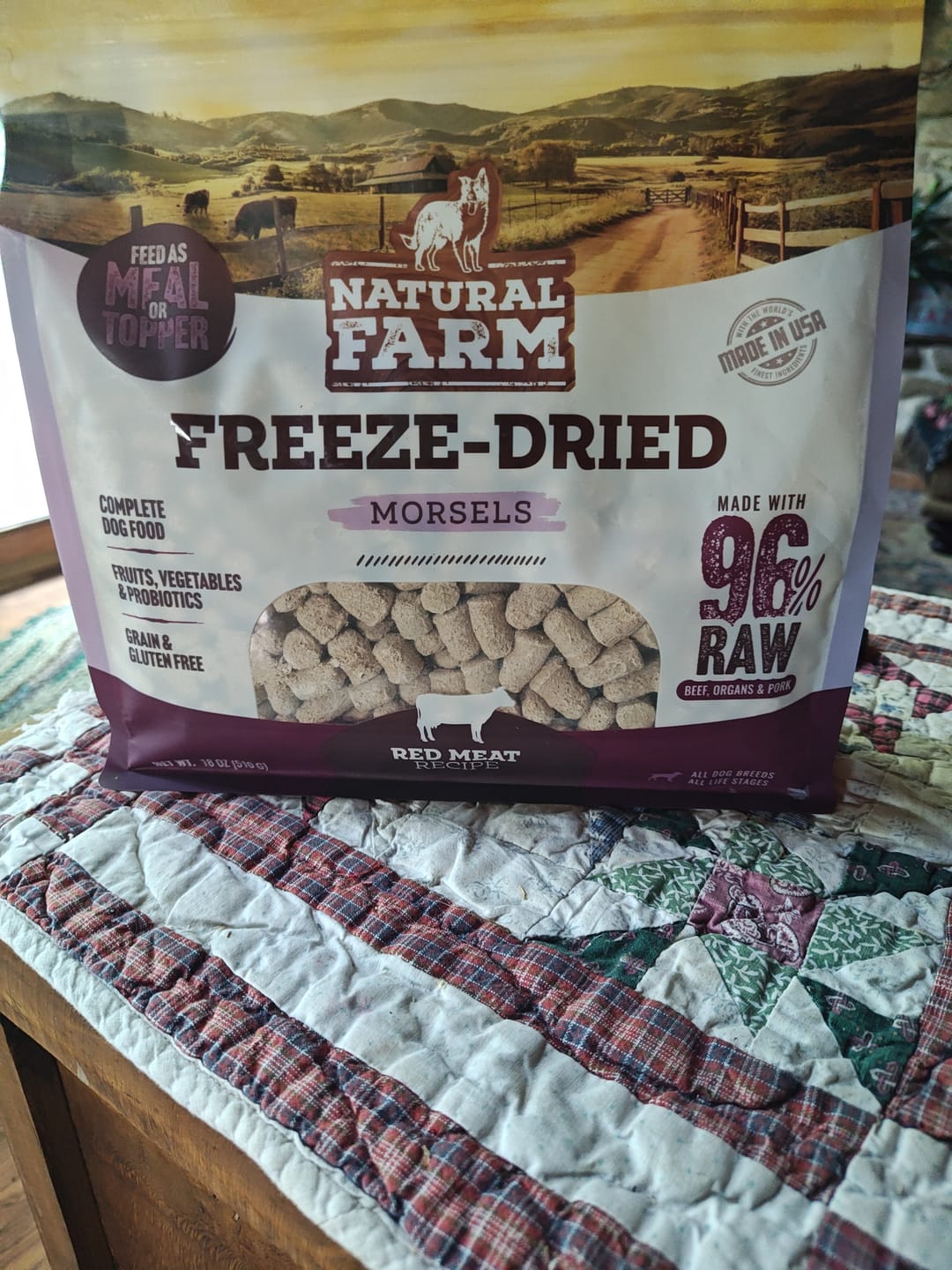 Customer photo review of Freeze-Dried Red Meat - Morsels