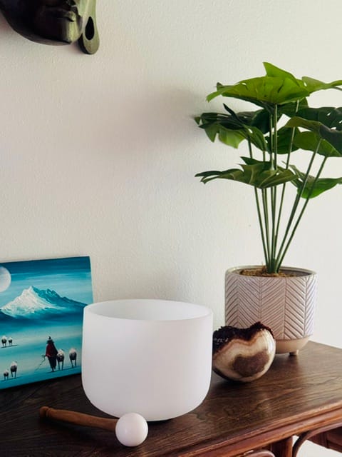 Customer photo review of Learn to Play the Crystal Singing Bowls Like Travis