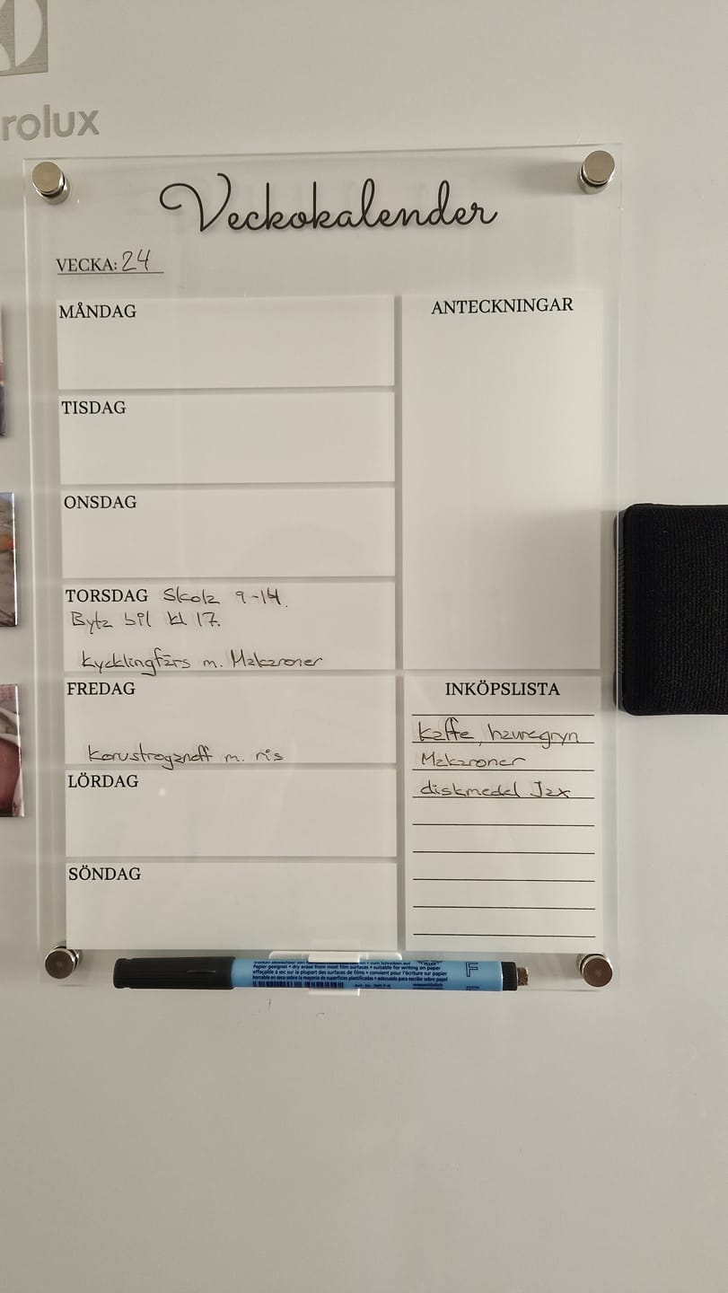 Customer photo review of Veckokalender V2
