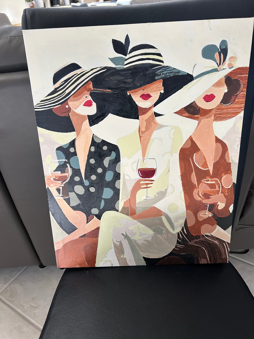 Customer photo review of Wine time | Paint by Number