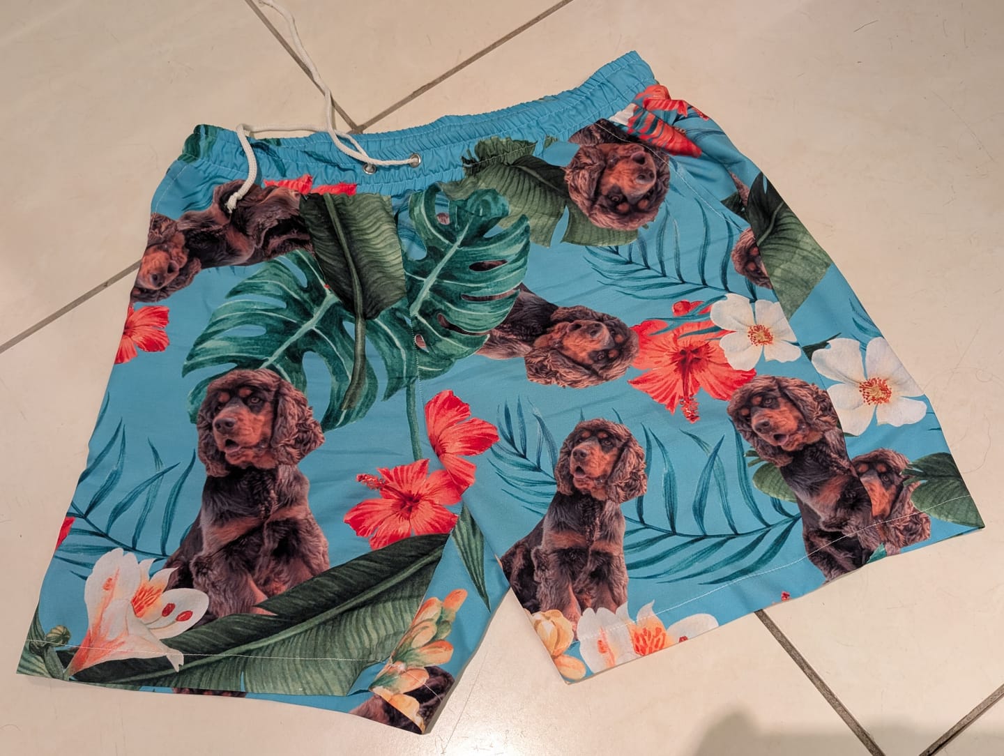 Customer photo review of Your photo - Personalised Swim Shorts
