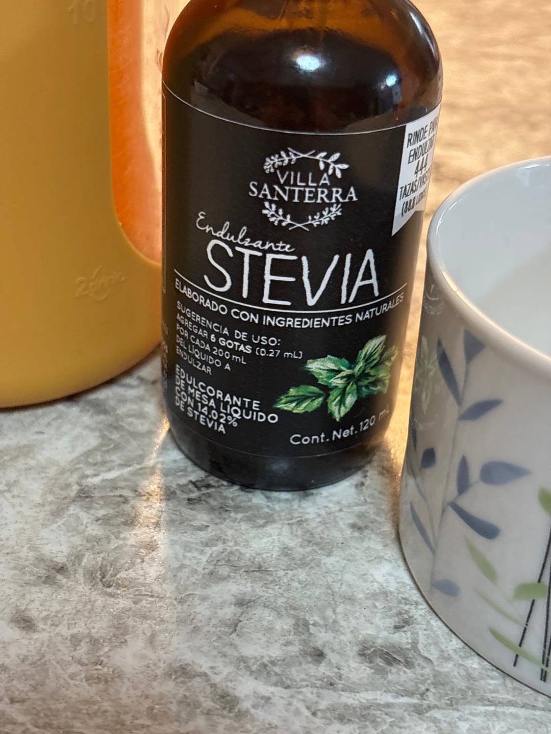 Customer photo review of Stevia Líquida Villa Santerra 500 ML Para Food Service