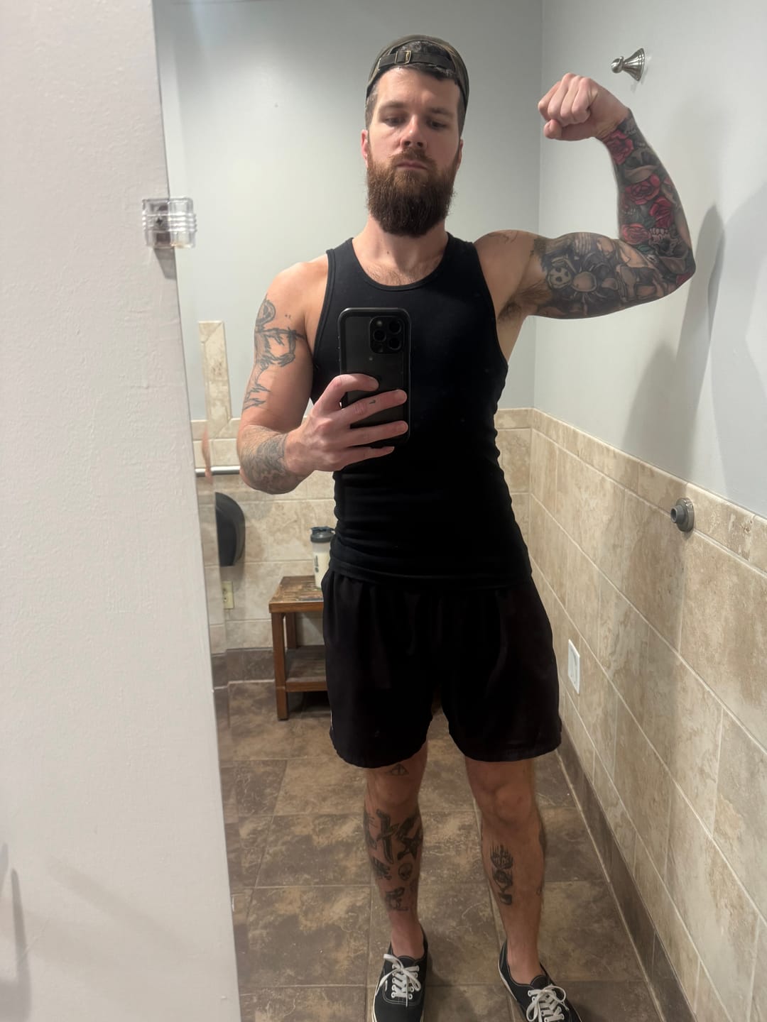 Customer photo review of Premium Ultra-Soft Cotton Fitted Tank 3 Pack
