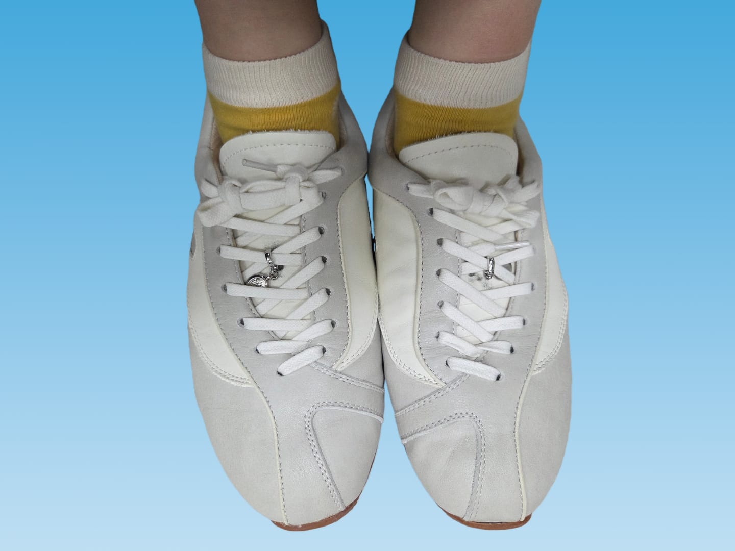 Customer photo review of Brigitte || Wavy Panel Embellished Sneakers
