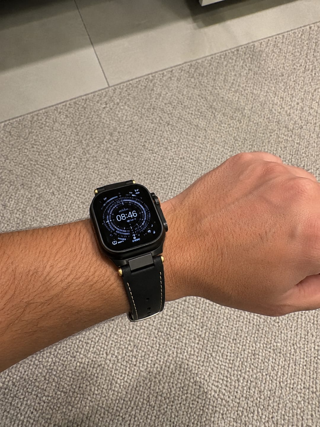Customer photo review of Premium Leather Band for Apple Watch