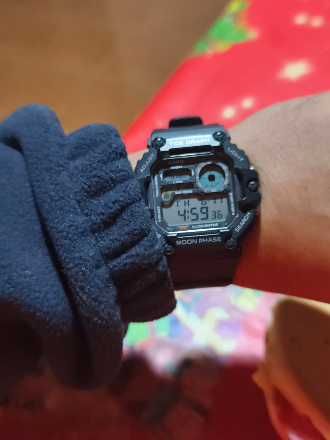 Customer photo review of Reloj Casio Vintage WS-1700H-1AV Tide Graph Moonphase