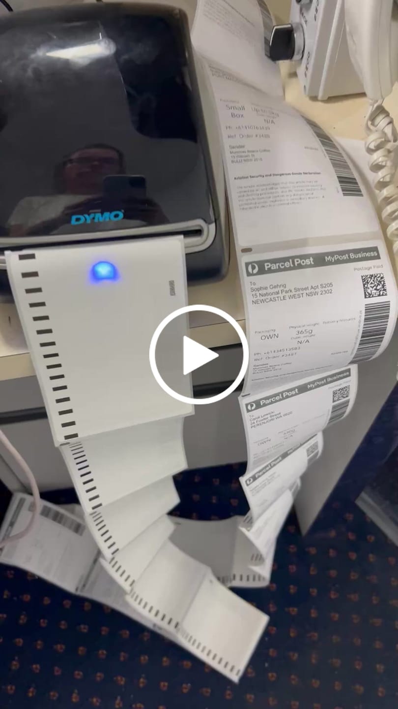 Customer video review of Direct Thermal Label A6 4x6" 100 x 150mm 500 Labels Per Roll