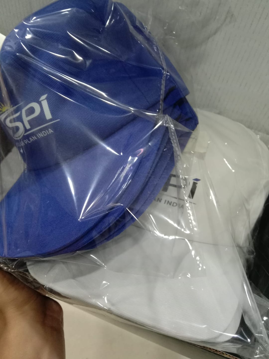 Customer photo review of Customized Caps | Customized With Your Company Logo | PrintMine.in