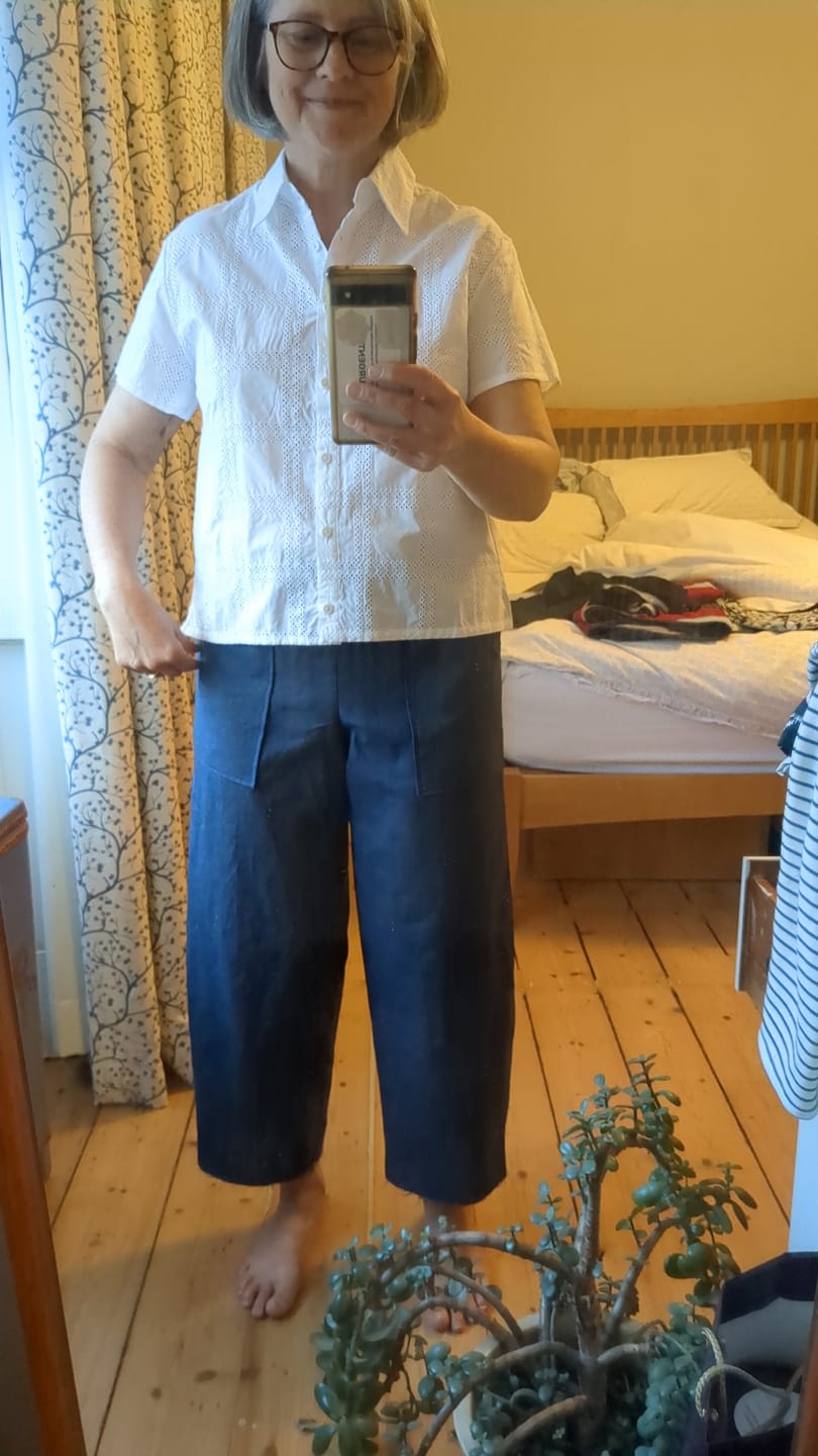 Customer photo review of Washed Linen Blend Fabric