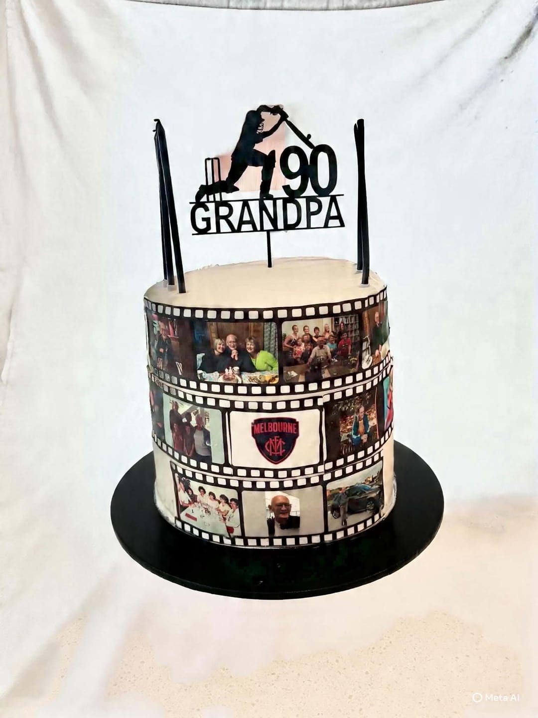 Customer photo review of Film Reel - Custom Edible Icing Image