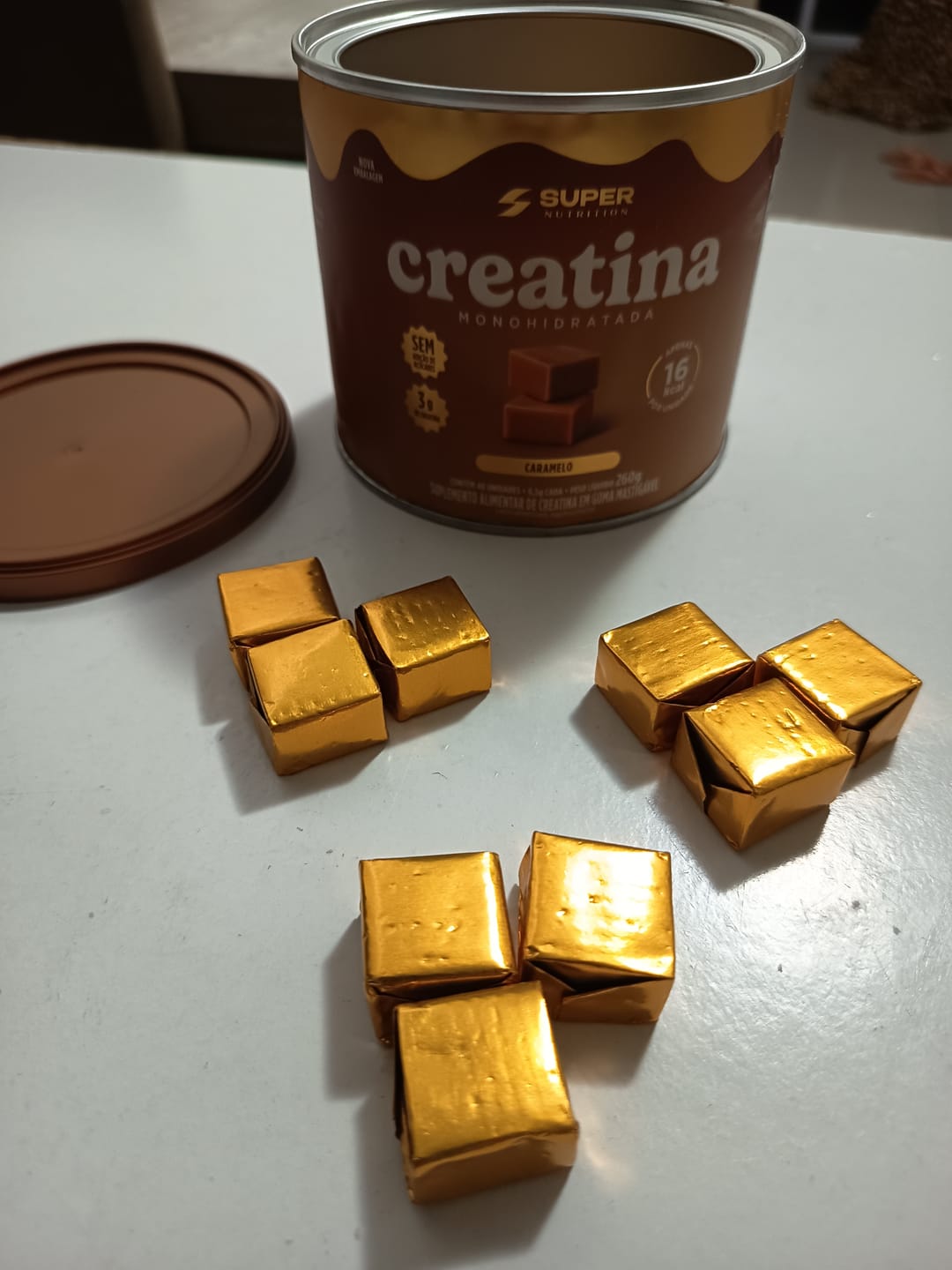 Customer photo review of Caramelo Creatina