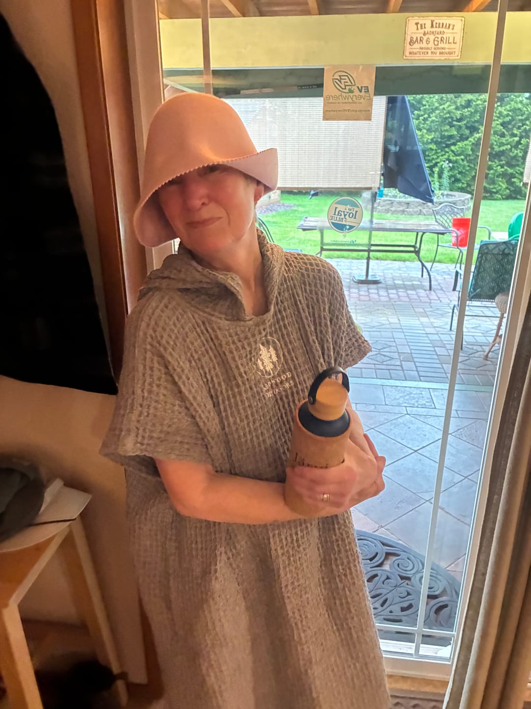 Customer photo review of The Sauna Hat by Jarvi