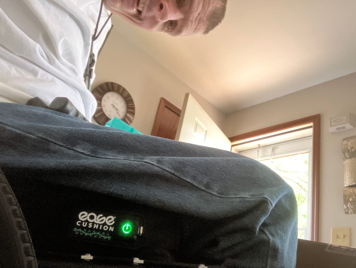 Customer photo review of Ease Cushion Gen 2 Smart Pressure Sore Relief Wheelchair Cushion
