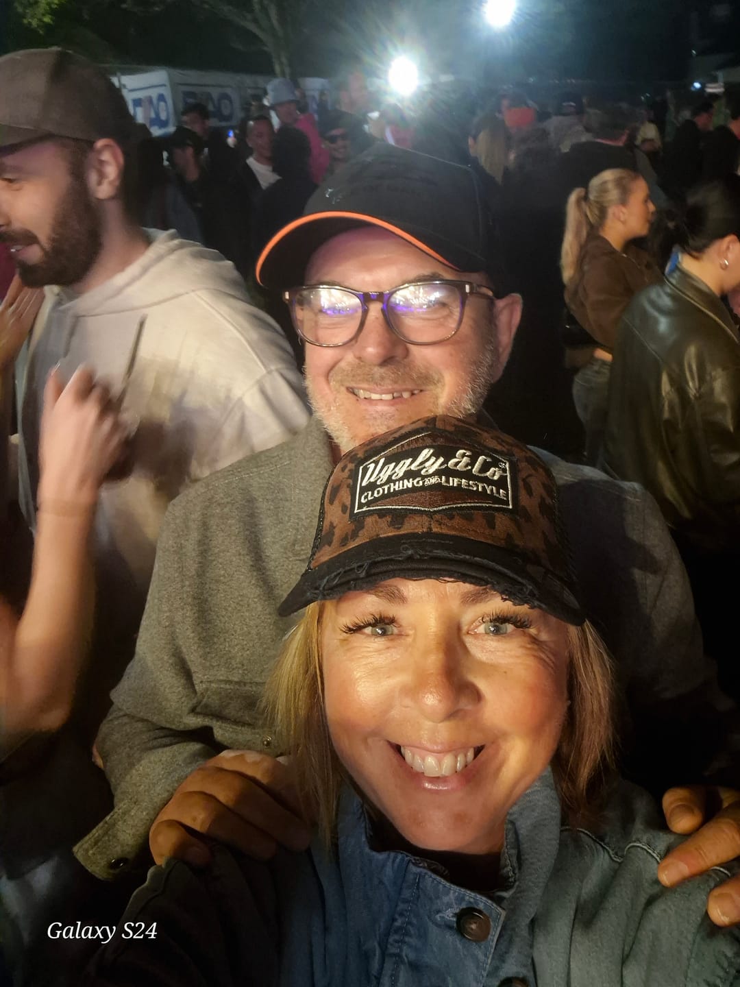 Customer photo review of Leopard Print Diamond Trucker Hat