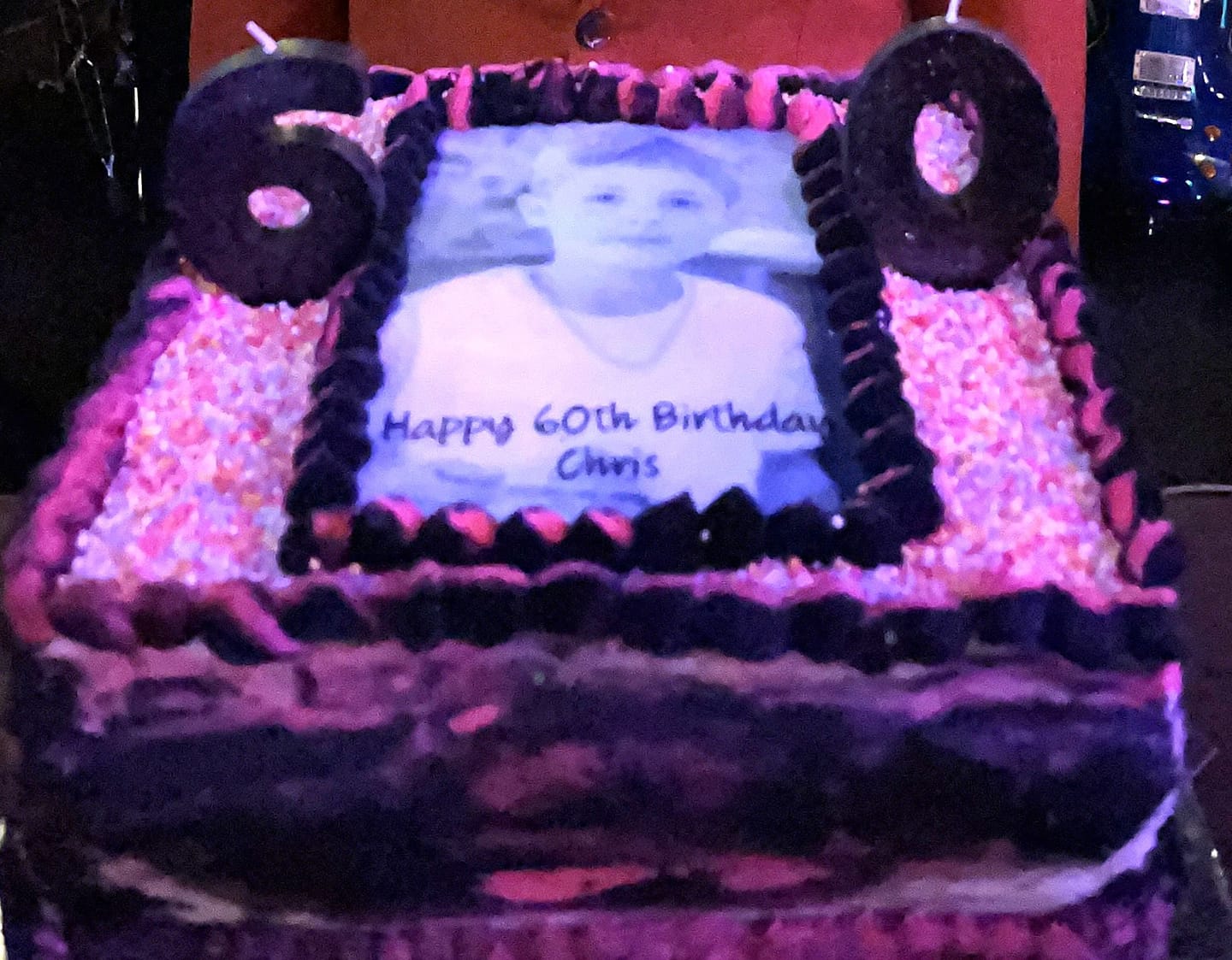 Customer photo review of A5 Rectangle Custom Edible Icing Image