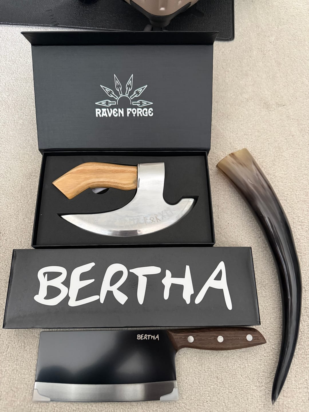 Customer photo review of The Original Viking Axe Pizza Cutter