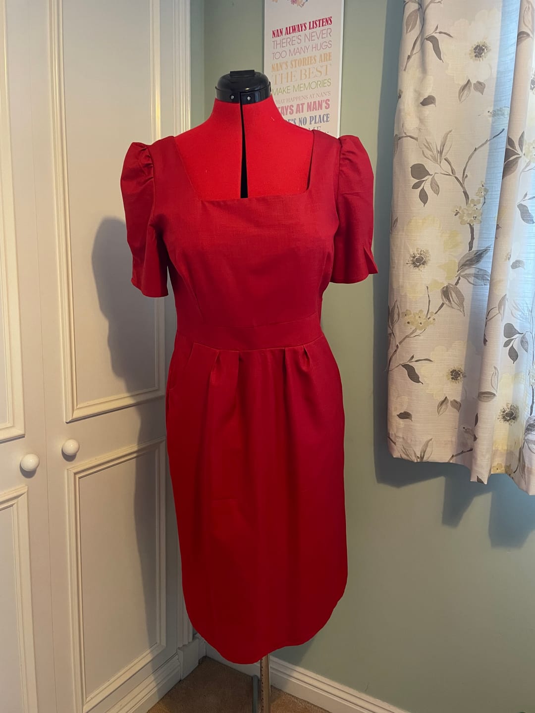 Customer photo review of Plain Linen Viscose Blend Fabric