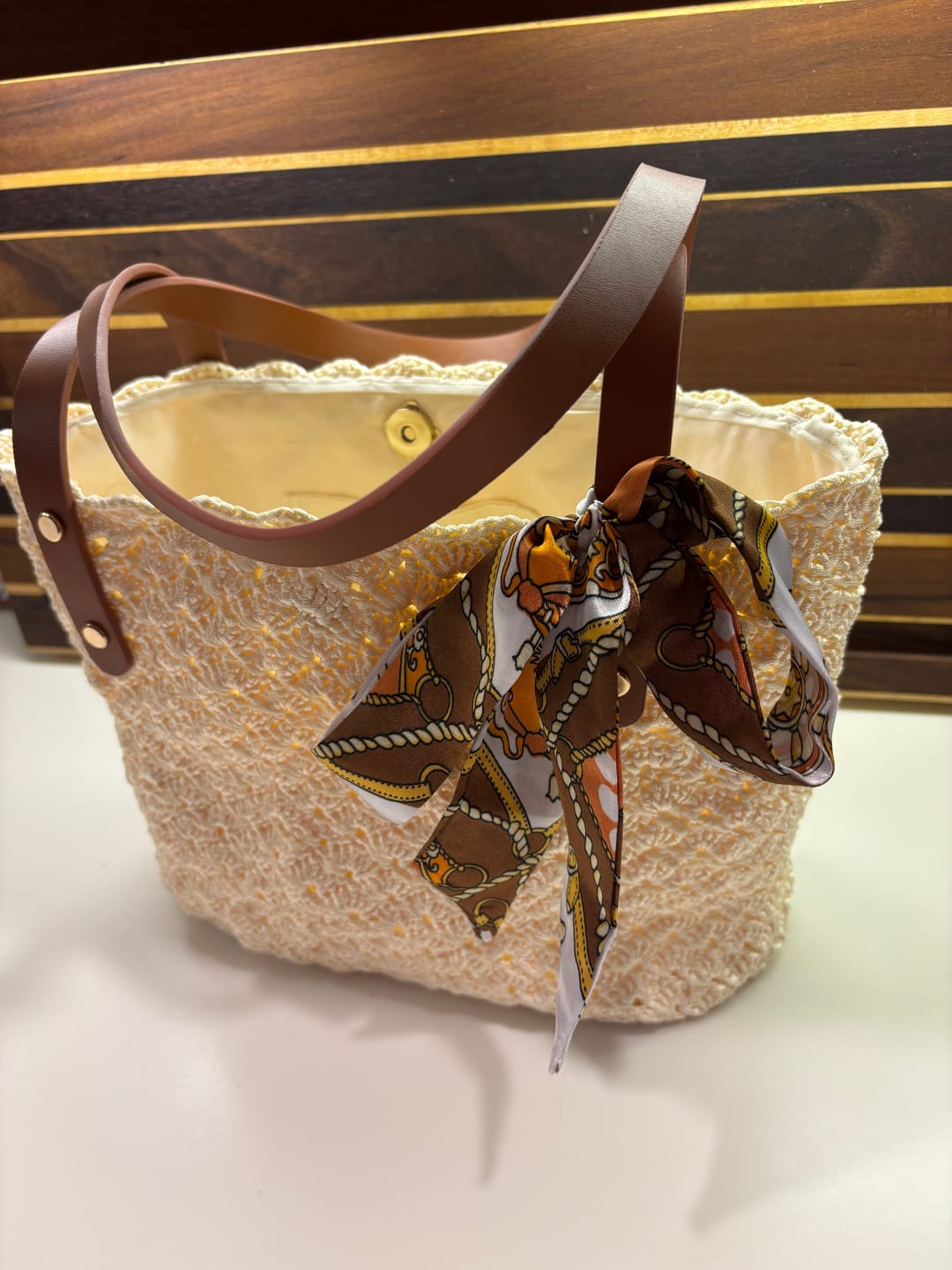 Customer photo review of CrochetPark™ Aveline crochet Shoulder Bag Kit