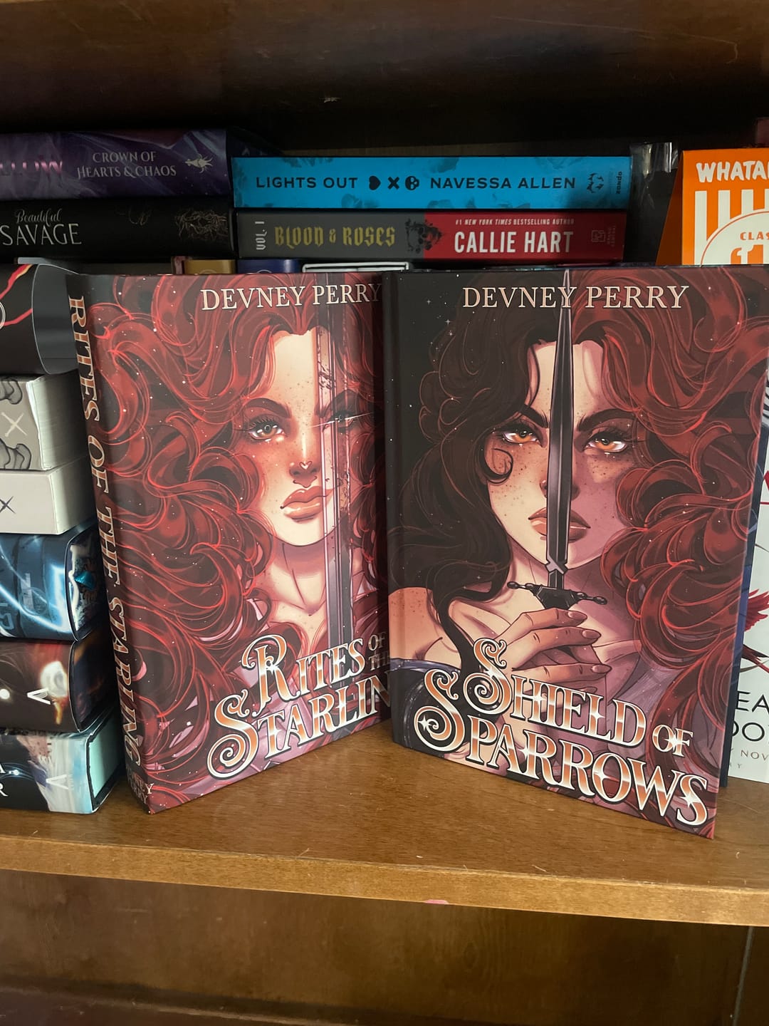 Customer photo review of PS Hardcover SE Rites of the Starling by Devney Perry