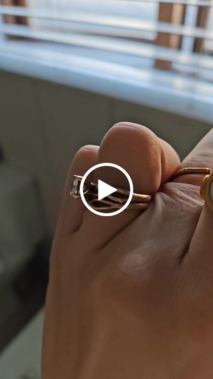 Customer video review of Bamboo Stacker Ring