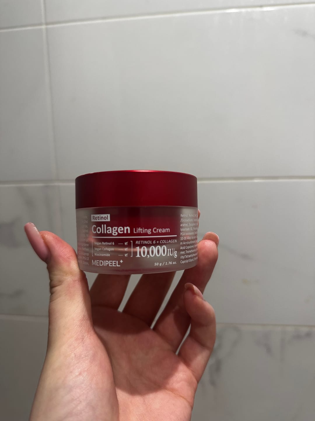 Customer photo review of Dubultais liftinga krēms ar retinolu un kolagēnu Medi-Peel Retinol Collagen Lifting Cream