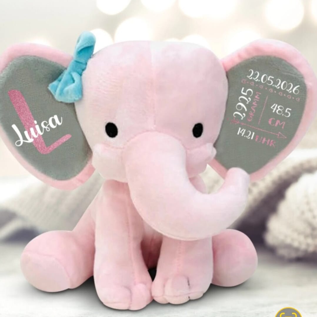 Customer photo review of Zur Geburt - Baby-Stofftier