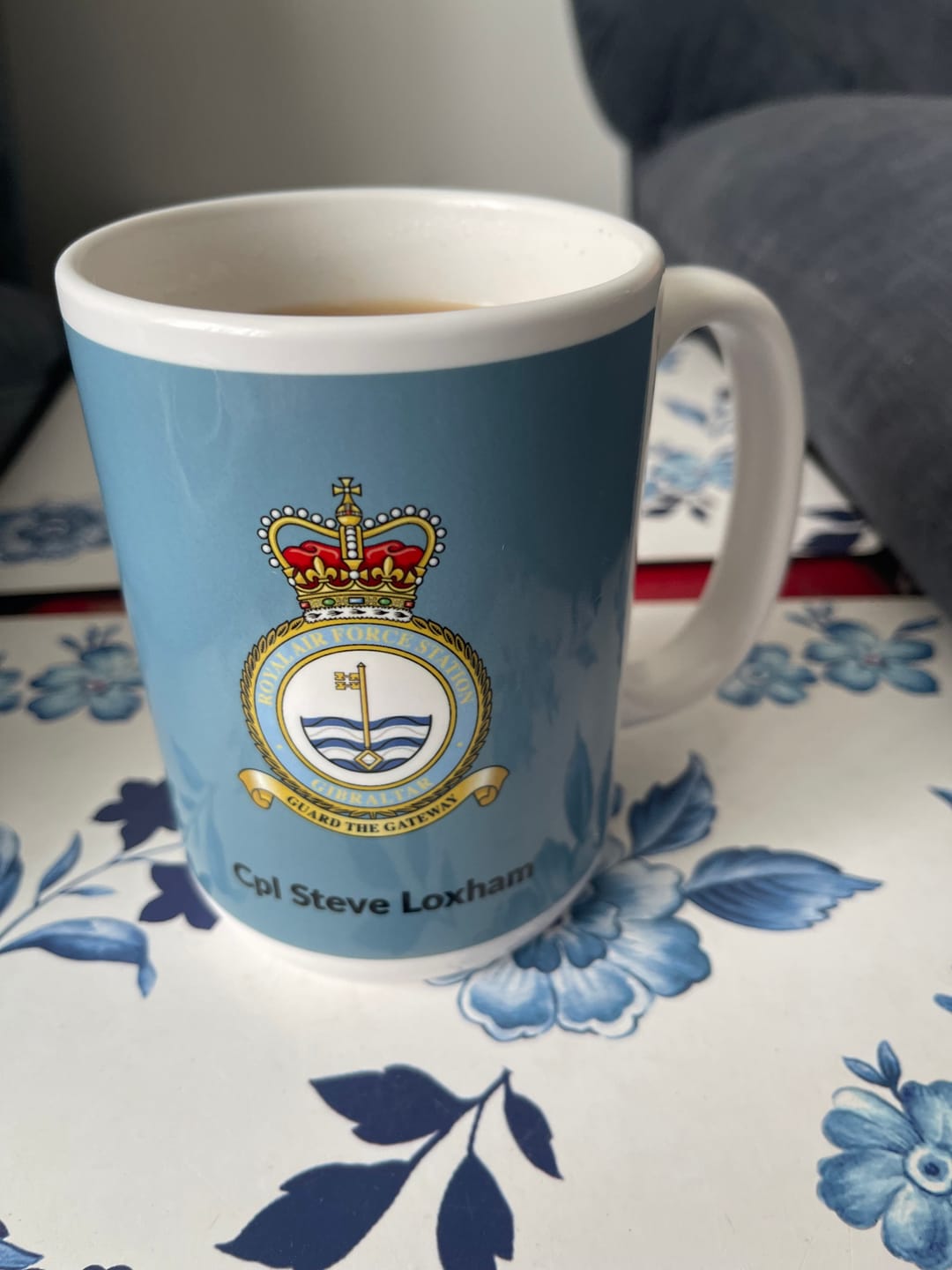 Customer photo review of Personalised RAF Mug