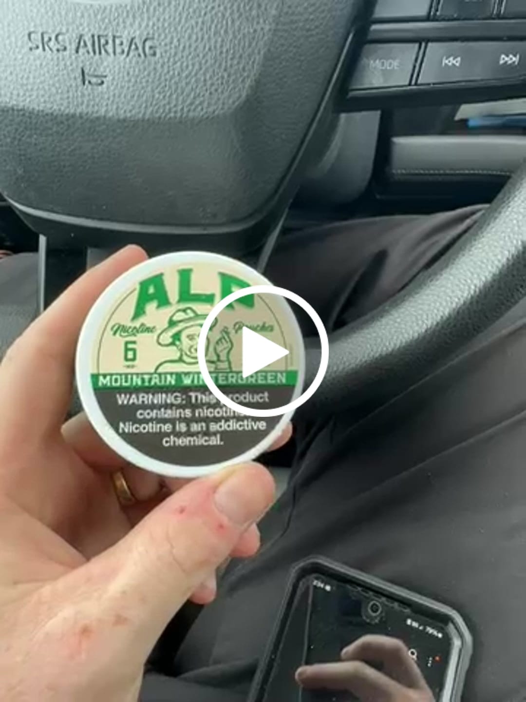 Customer video review of Mountain Wintergreen Nicotine Pouches